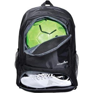 Youth Soccer Bag - Soccer Backpack & Bags w/ Separate Cleat and Ball Compartment